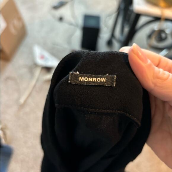 Monrow Black Fringe Skirt size Small - Picture 9 of 9